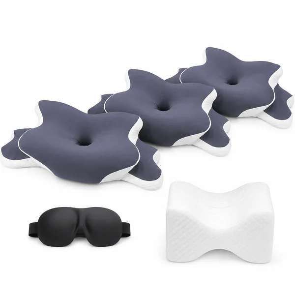 3 pillows — Free sleep mask + knee pillow